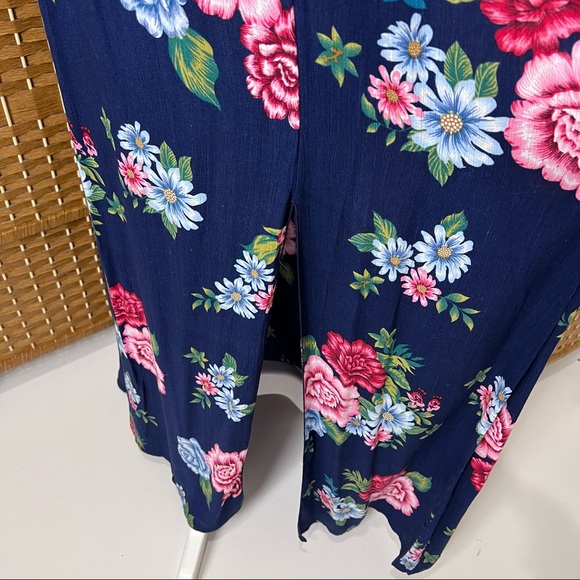 Ruby Rocks Navy Floral Bianca Maxi Dress Sz M NWT - Picture 4 of 8